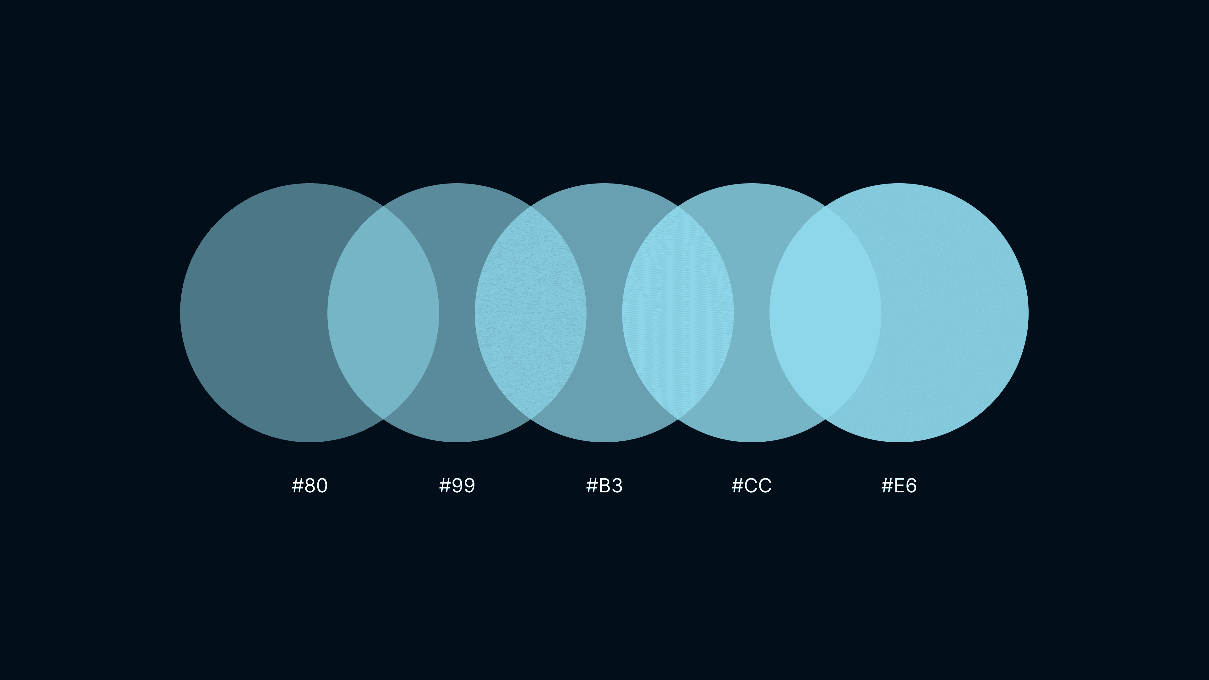 HEX Color Opacity Codes - find them here