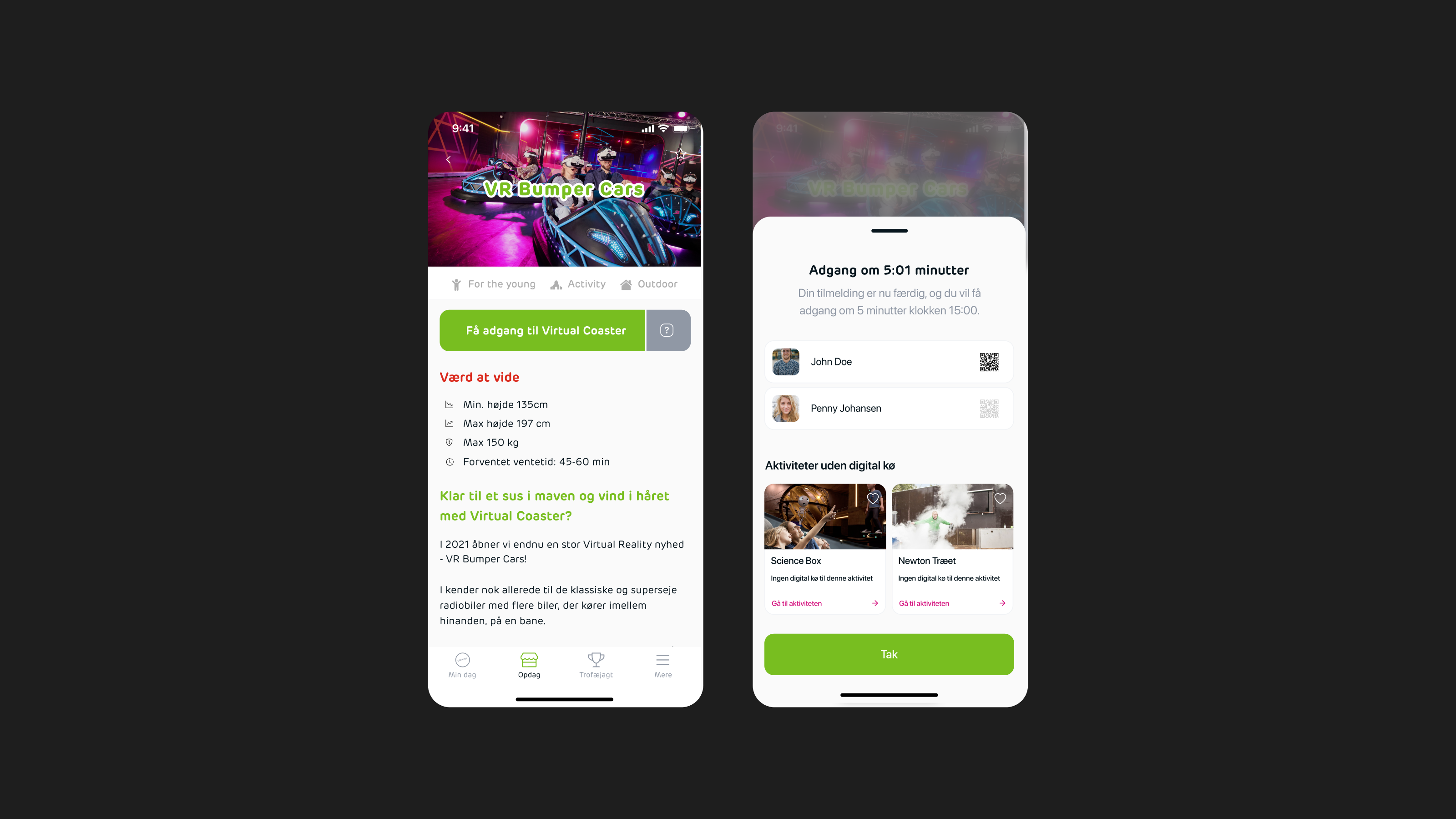 Danfoss Universe iOS and Android app UI design by Tommy Jepsen — science amusement park — 2