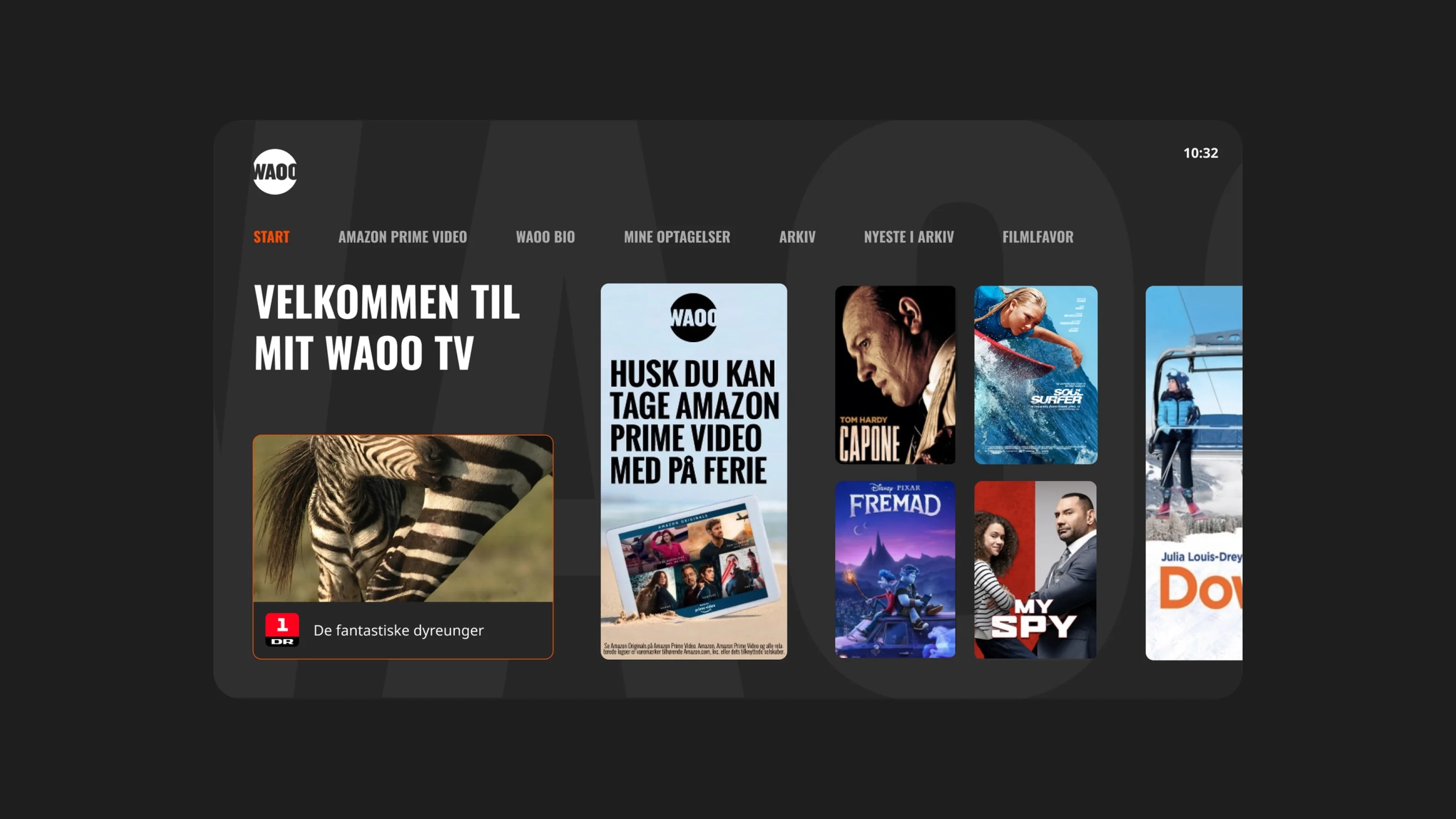 Waoo TV and streaming app UI design by Tommy Jepsen — Danish TV and internet provider — 1